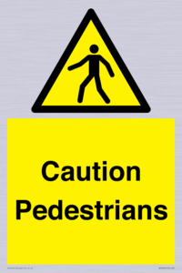 Caution Pedestrians